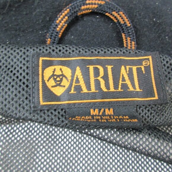 Ariat Jacket Mens Medium Red Windbreaker Lined Detachable Hooded Snap Inside Zip - Picture 7 of 15